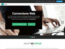 Tablet Screenshot of cornerstoneweb.com