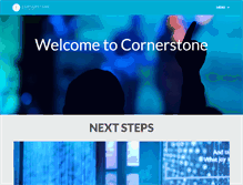 Tablet Screenshot of cornerstoneweb.org